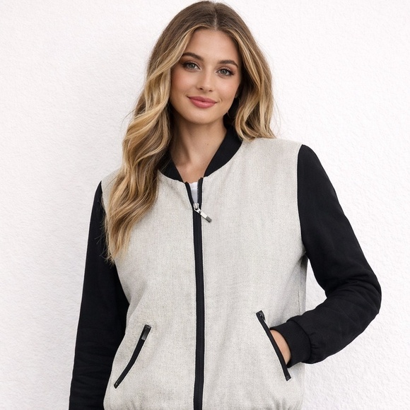 For Cynthia Jackets & Blazers - Linen cotton bomber jacket  For Cynthia S